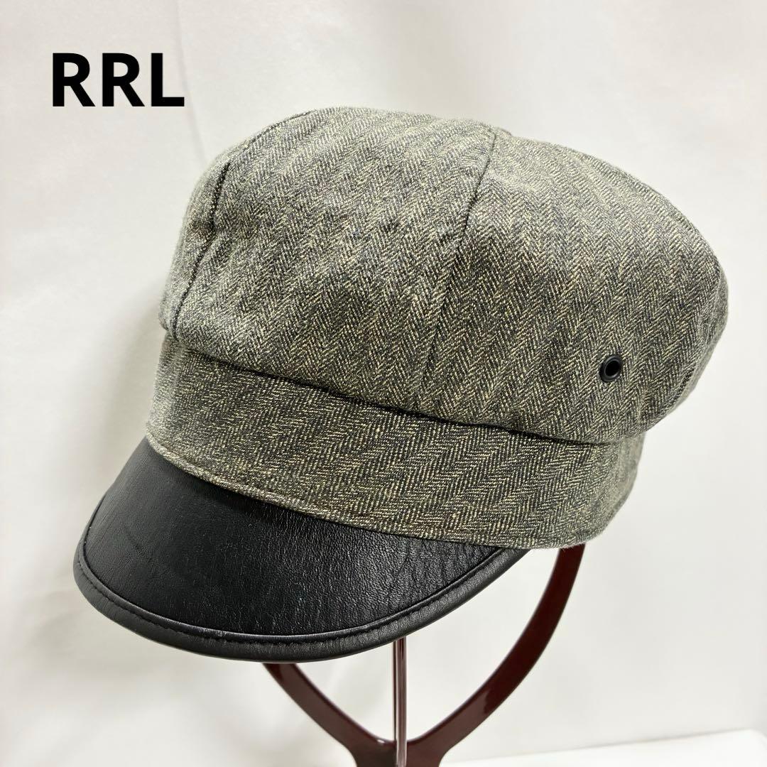 RRL ダブルアールエル レザートリム モーターサイクル キャップ