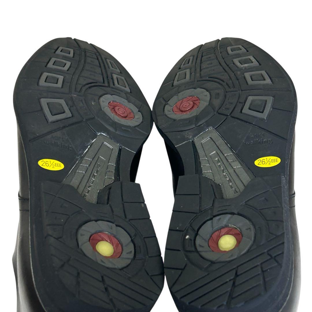 新品 人気アシックスランウォーク ストレートチップ ブラック 26.5cm