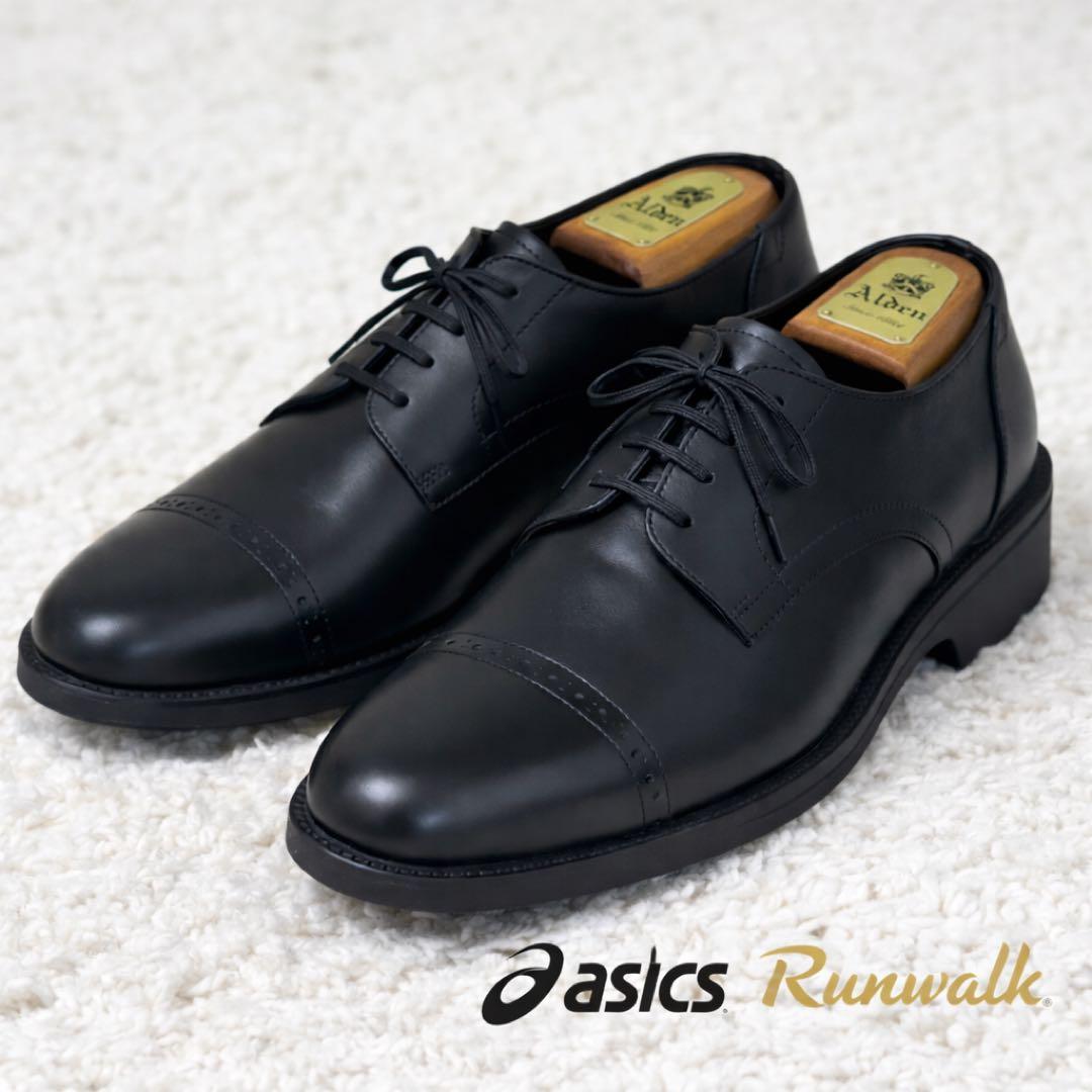 新品 人気アシックスランウォーク ストレートチップ ブラック 26.5cm