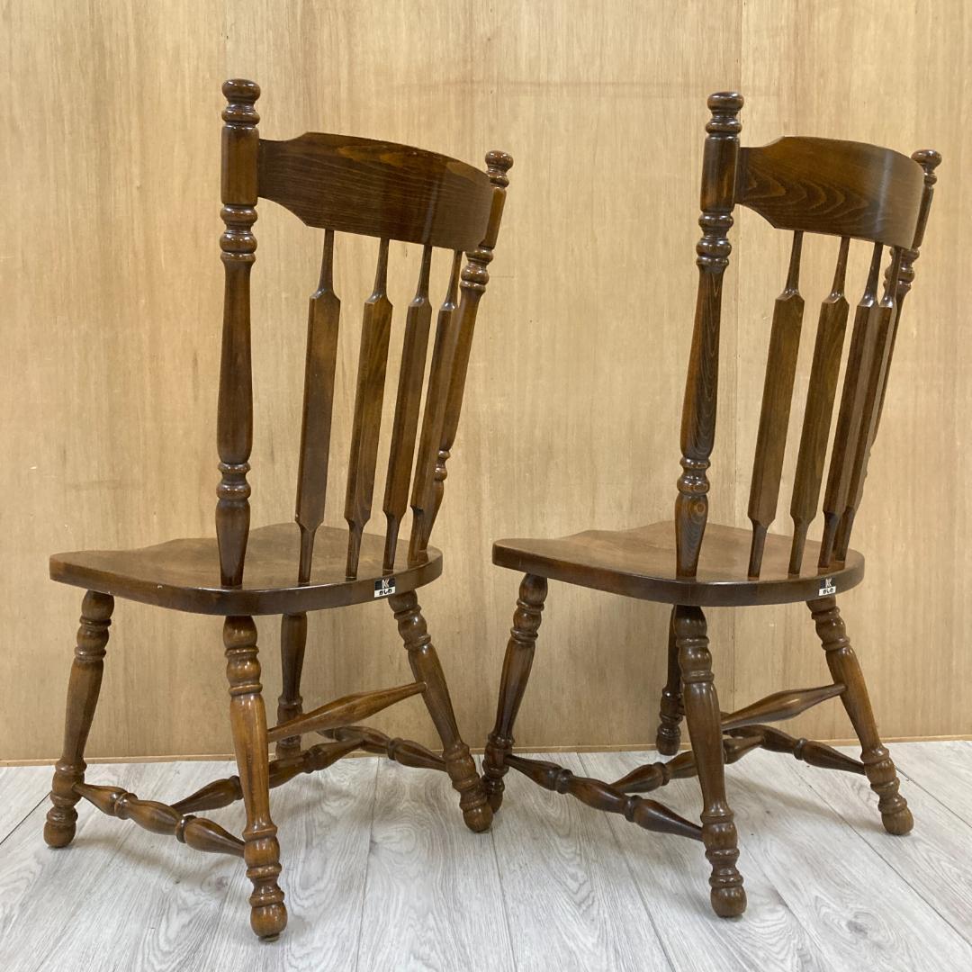 【柏木工】オールド　ウィンザーチェア　ダイニングチェア　２脚　椅子　ヴィンテージ