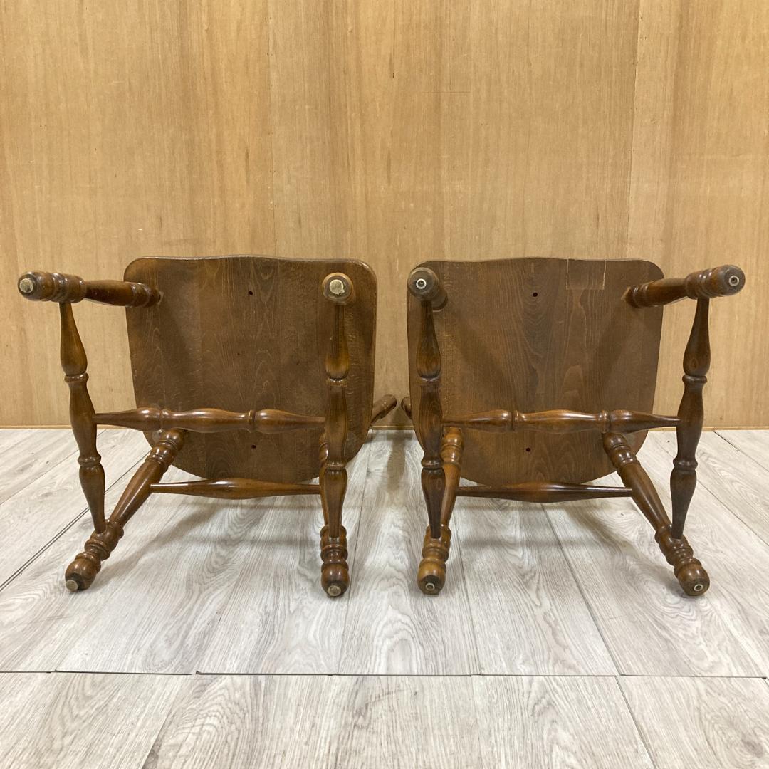 【柏木工】オールド　ウィンザーチェア　ダイニングチェア　２脚　椅子　ヴィンテージ