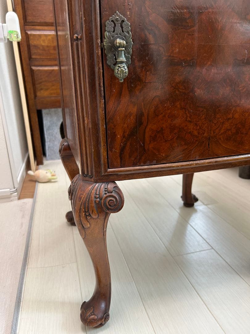 tintirabearさま専用。イギリス家具チェスト#アンティーク#猫脚#キャビ