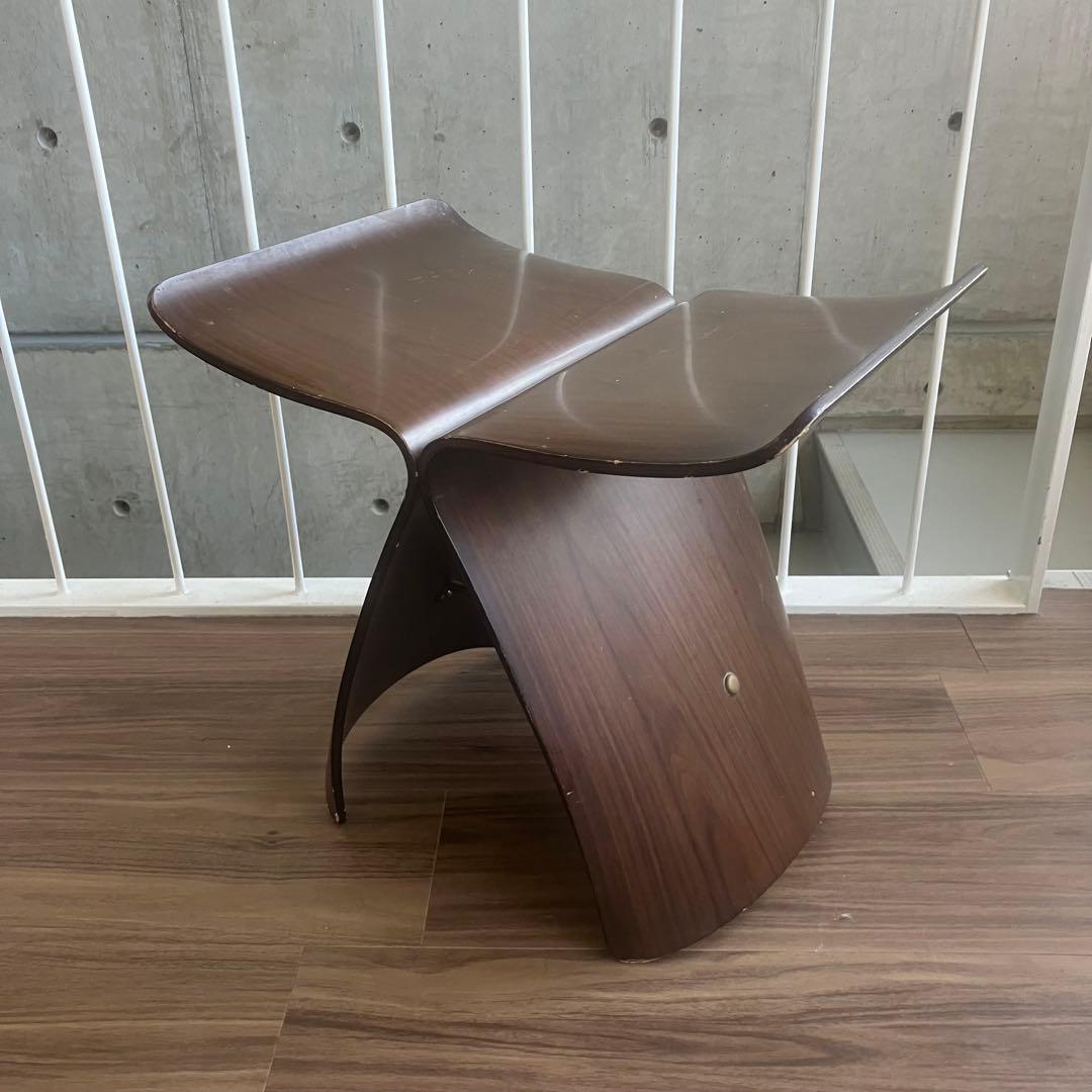 柳宗理 バタフライスツール 天童木工 tendo 旧ロゴ ヴィンテージ