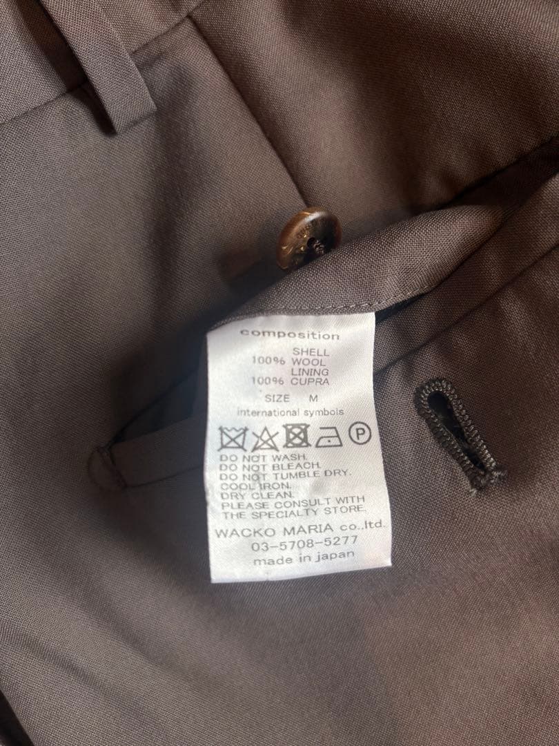 wacko maria ゼニア　プリーツトラウザー スラックス　色は1枚目