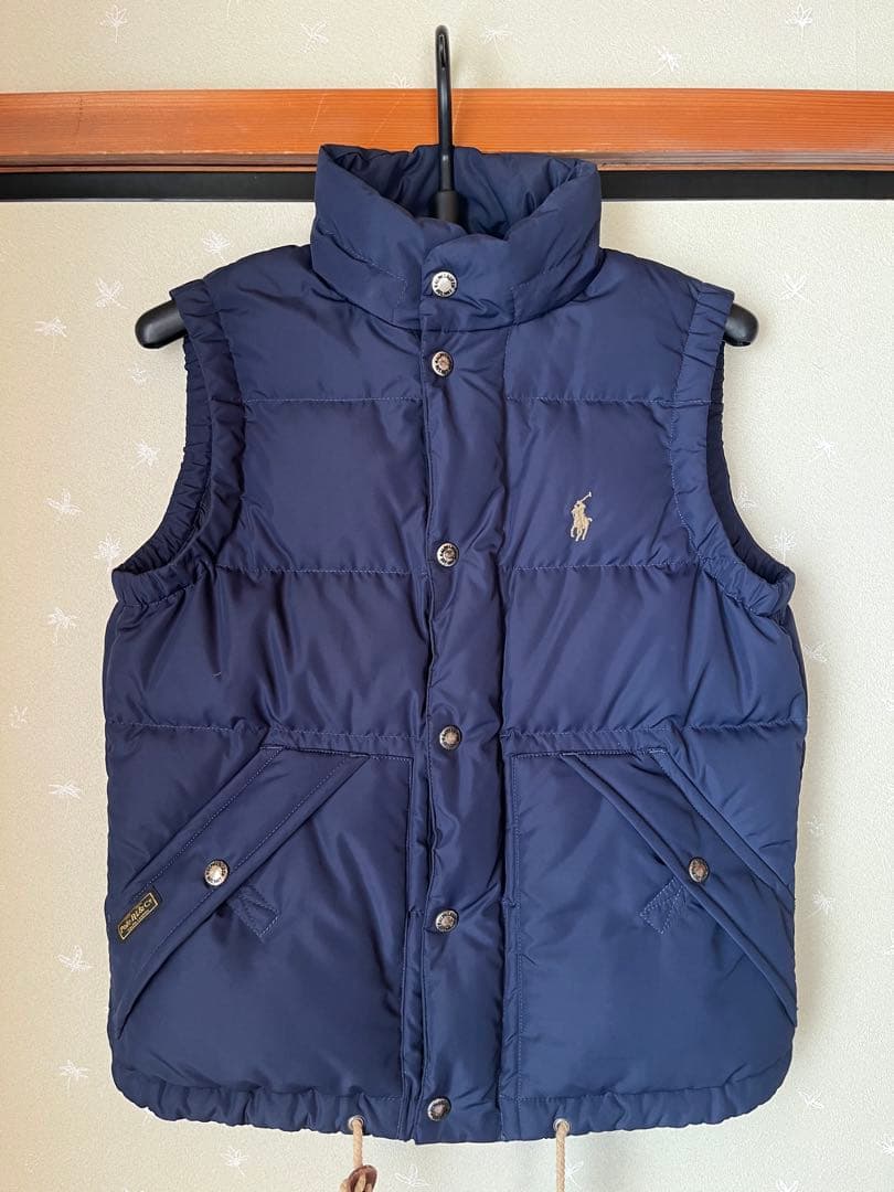 ラルフローレン　ダウンベスト フード付き