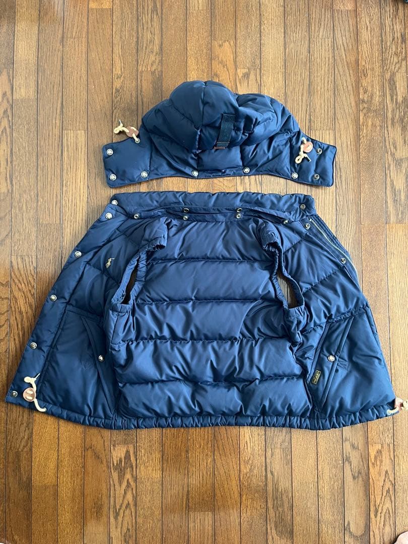 ラルフローレン　ダウンベスト フード付き