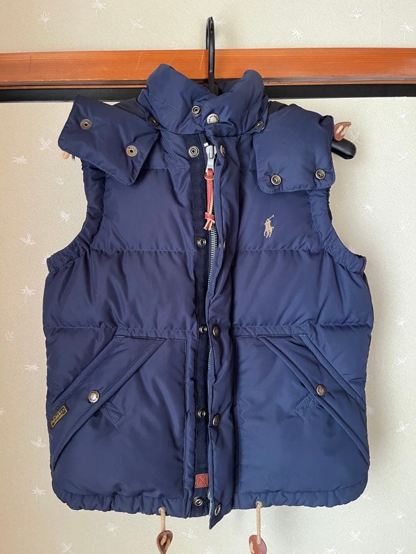 ラルフローレン　ダウンベスト フード付き