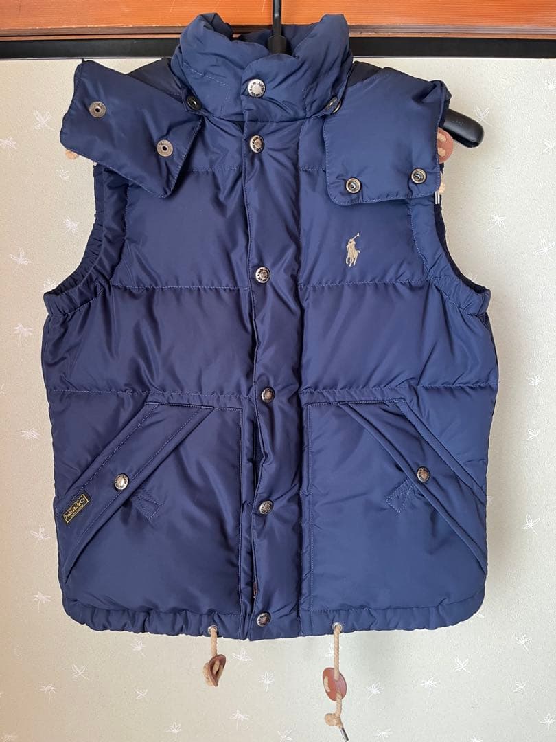 ラルフローレン　ダウンベスト フード付き