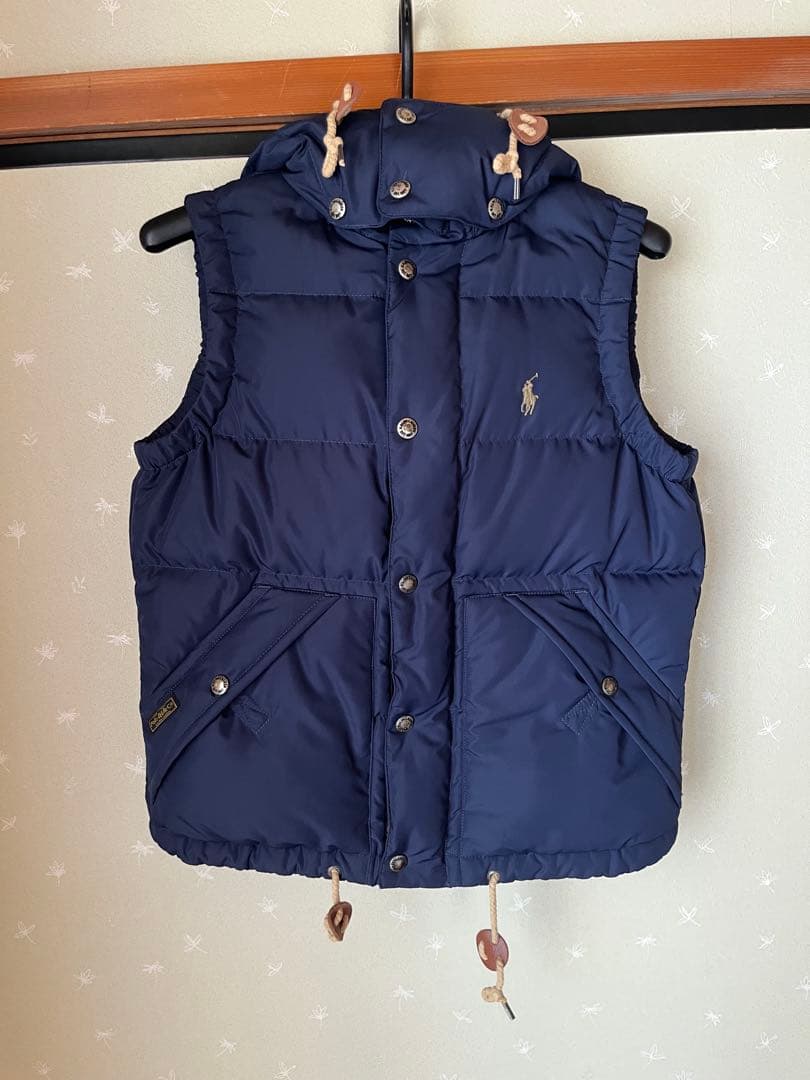 ラルフローレン　ダウンベスト フード付き