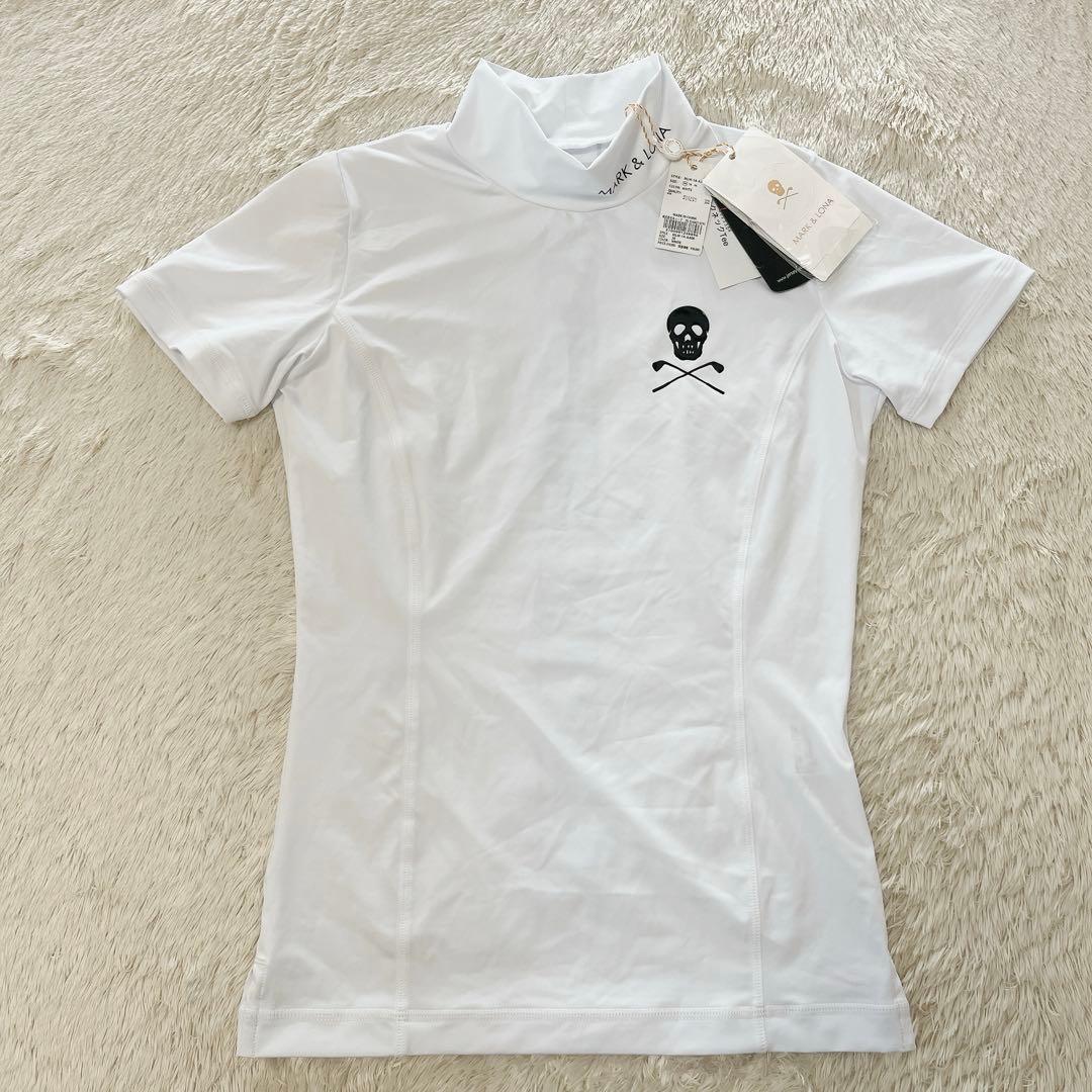 新品タグ付き未使用　MARK&LONA 半袖モックネックシャツ 36