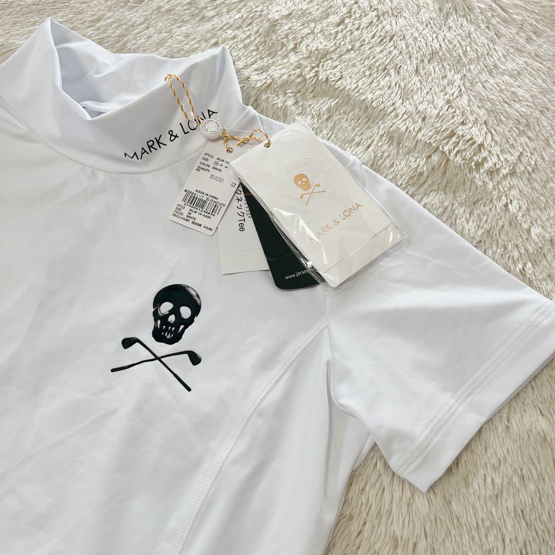 新品タグ付き未使用　MARK&LONA 半袖モックネックシャツ 36