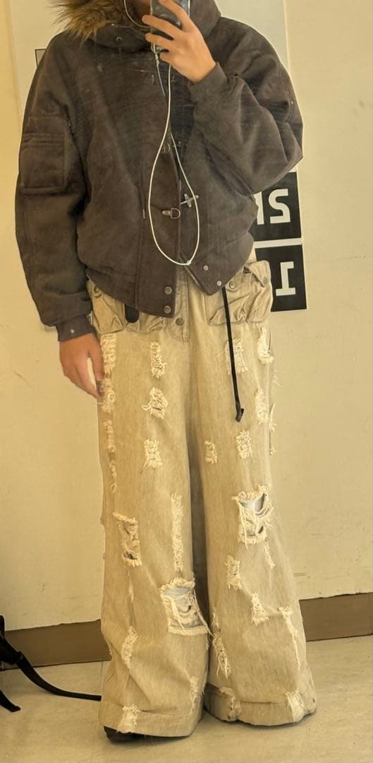 パンツ dasyori yori sport TAN THERMAL DENIM