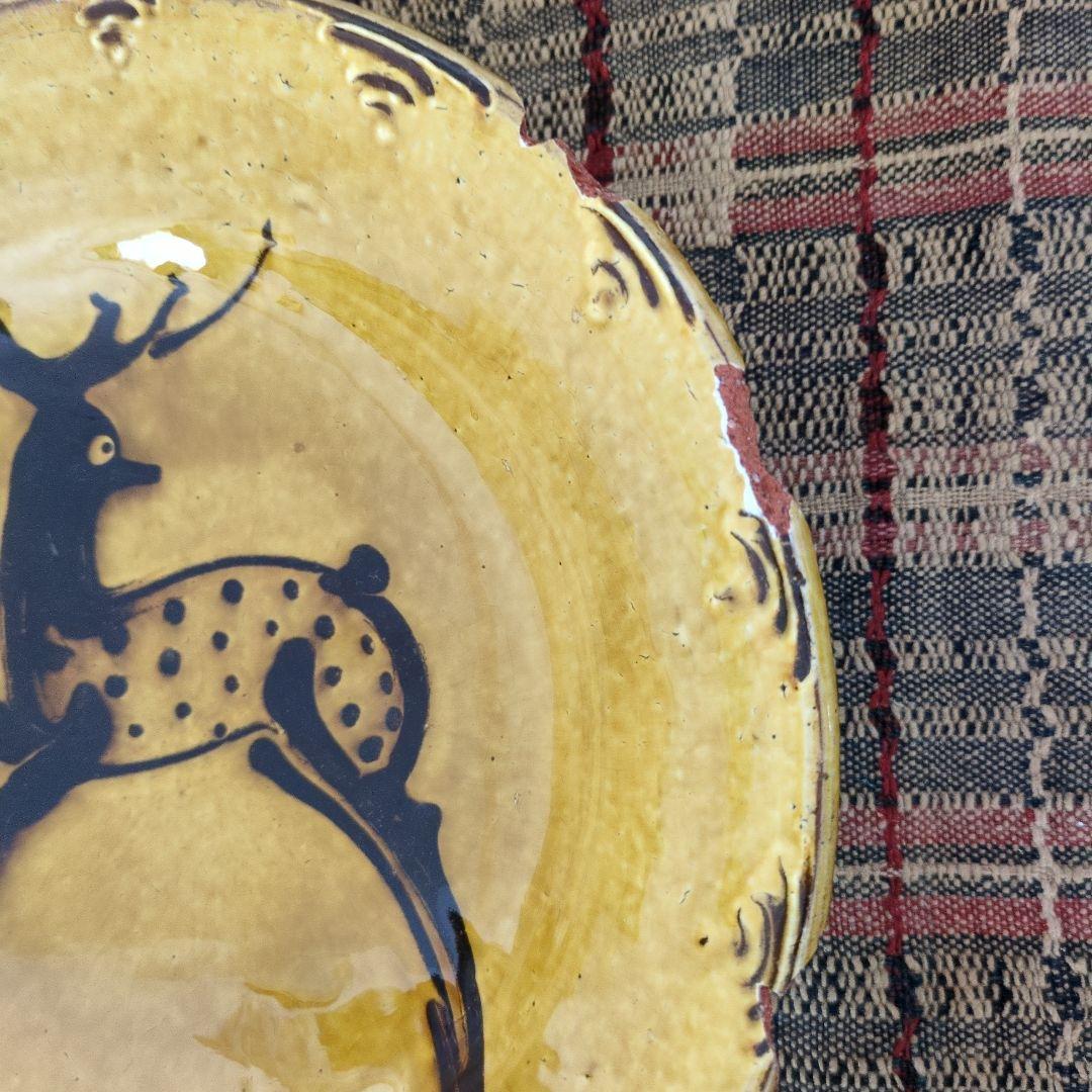 【金継ぎ用】　船木研児　鹿　飾り皿