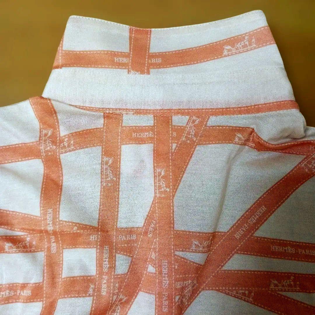 エルメス　マンジェラ　ボルデュック柄　HERMES　半袖　ポロシャツ