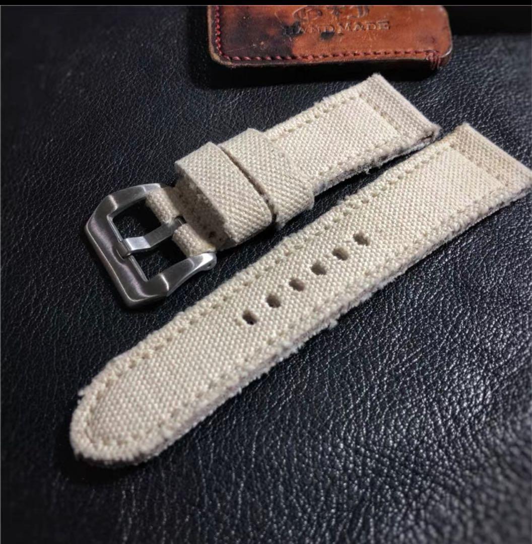 ハンドメイド パネライ など用 ヴィンテージ キャンバス 26mm 尾錠なし