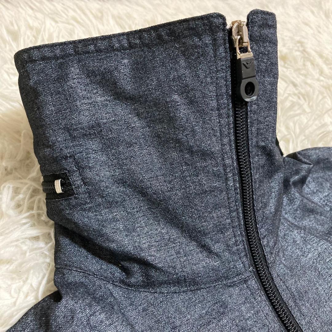 15676✨新品✨エンポリオアルマーニ デニム調 ジップ ラメ ポンチョ