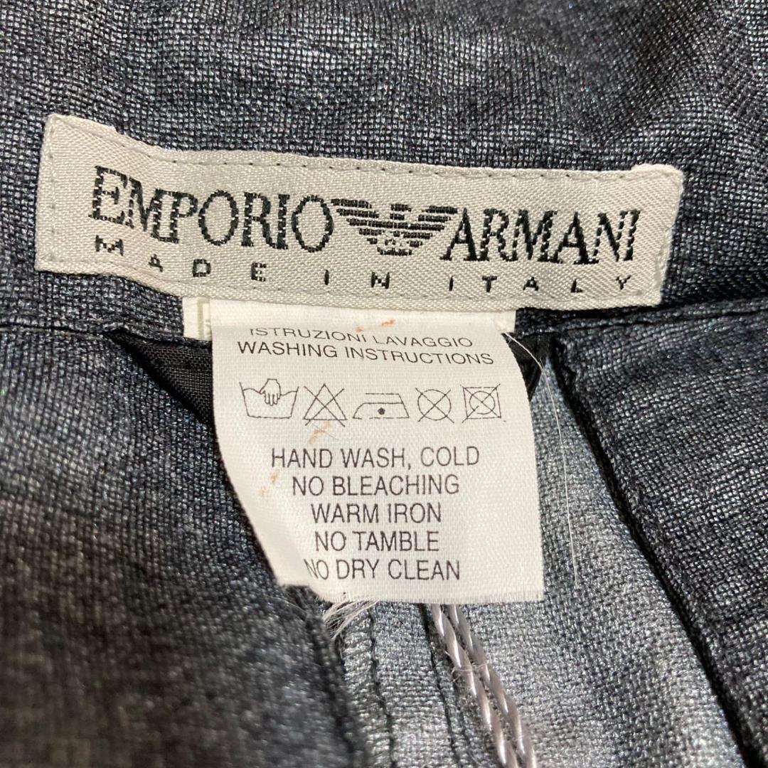 15676✨新品✨エンポリオアルマーニ デニム調 ジップ ラメ ポンチョ