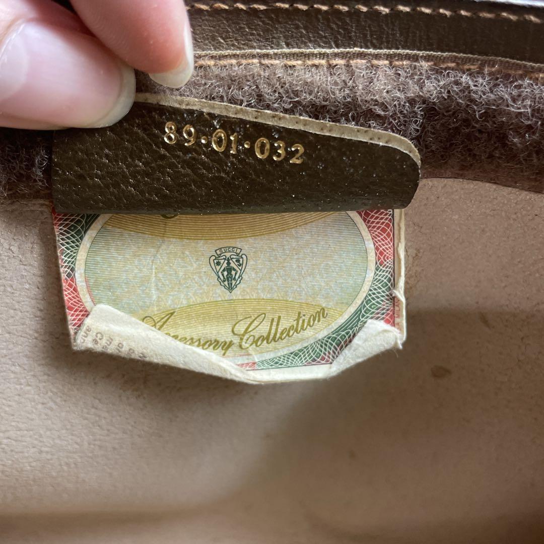 ヴィンテージ グッチ GGマーク シェリーライン クラッチバッグ