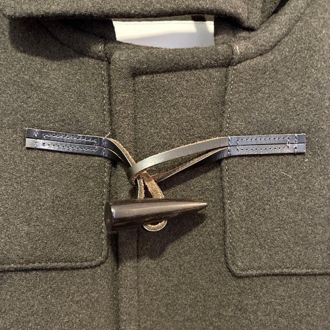 ダッフルコート フード付き　カーキ