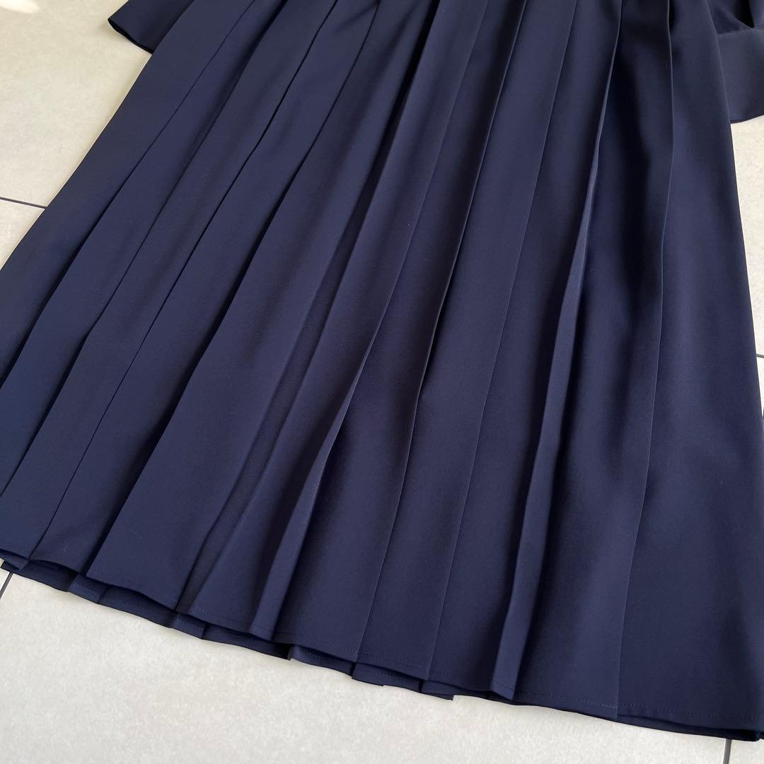 【未使用タグ付き】PLST プラステ ジョーゼットボックスプリーツワンピース