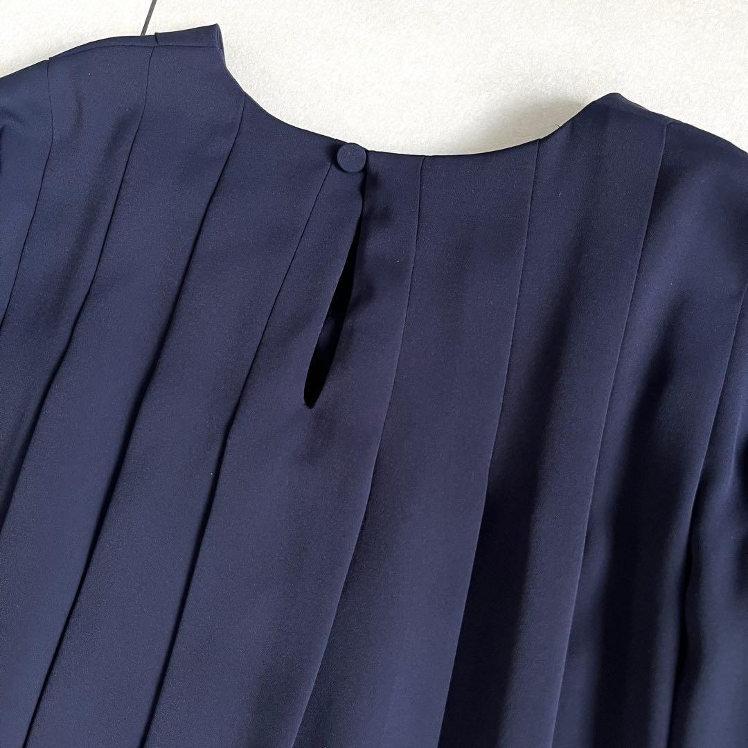 【未使用タグ付き】PLST プラステ ジョーゼットボックスプリーツワンピース