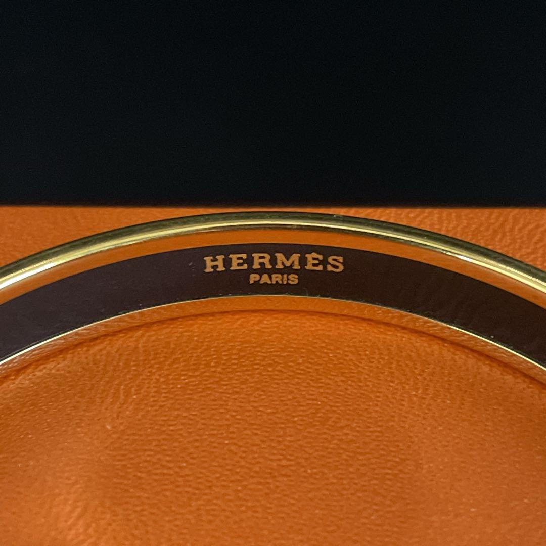 美品　正規品　エルメス エマイユ エナメルブレスレット バングル 七宝焼き