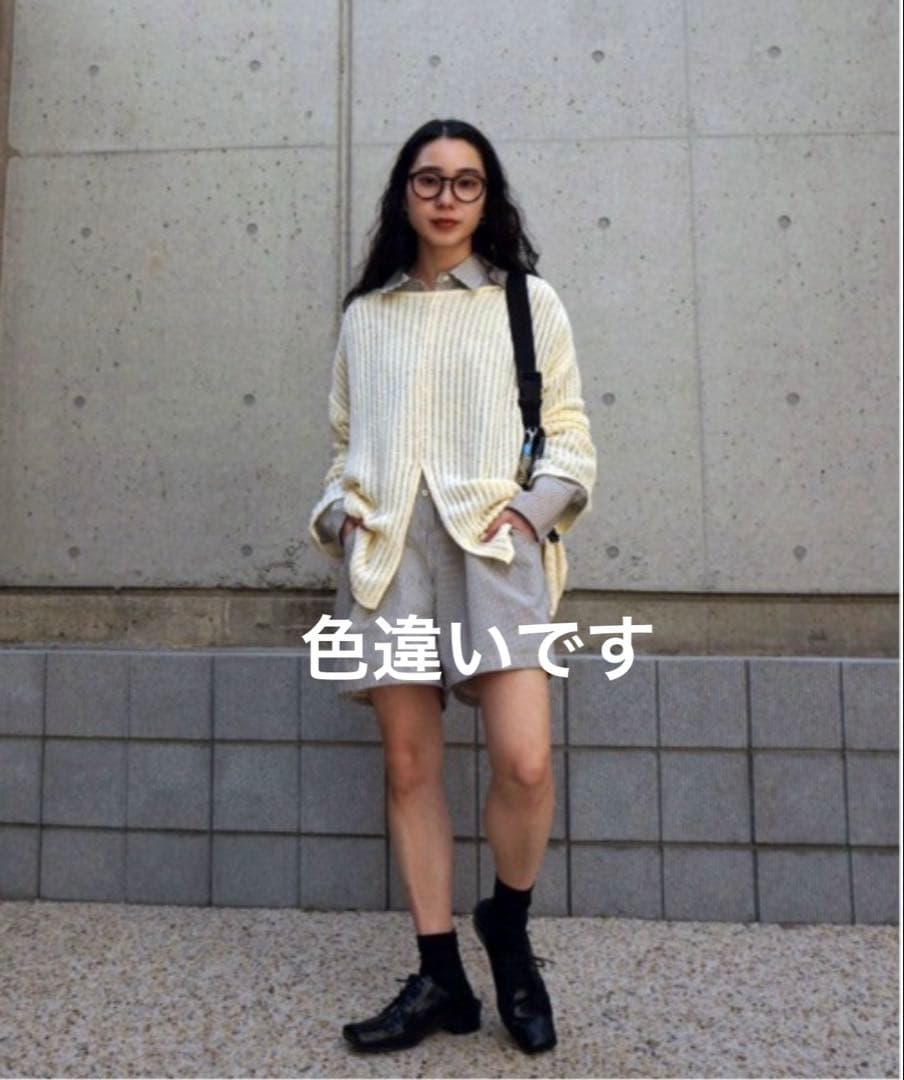 アメリ　STRIPE SHIRT ROMPERS Mサイズ