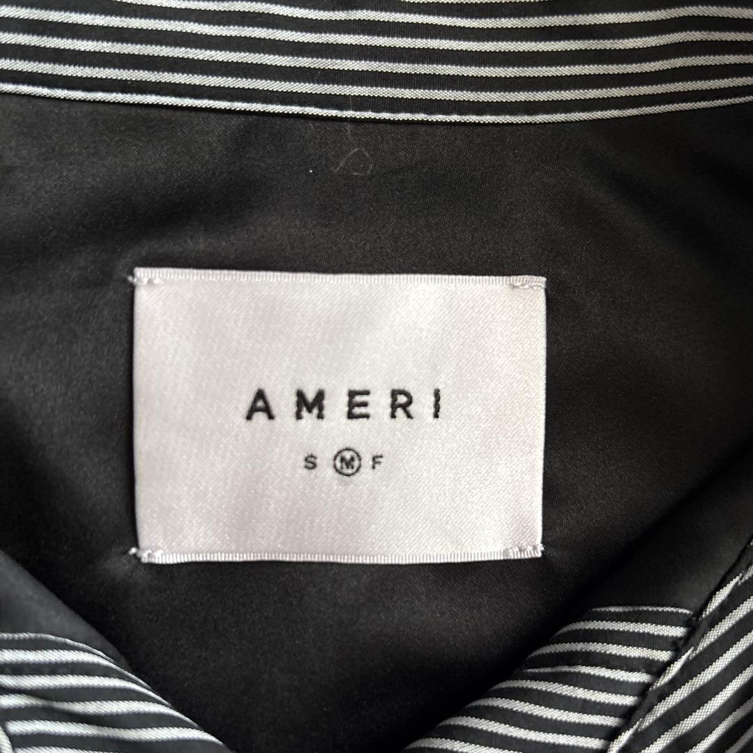 アメリ　STRIPE SHIRT ROMPERS Mサイズ