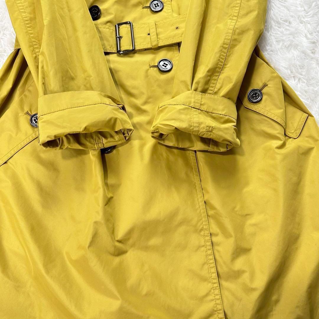 バーバリーロンドン✨撥水スプリングコート イエロー メガチェック サイズ38