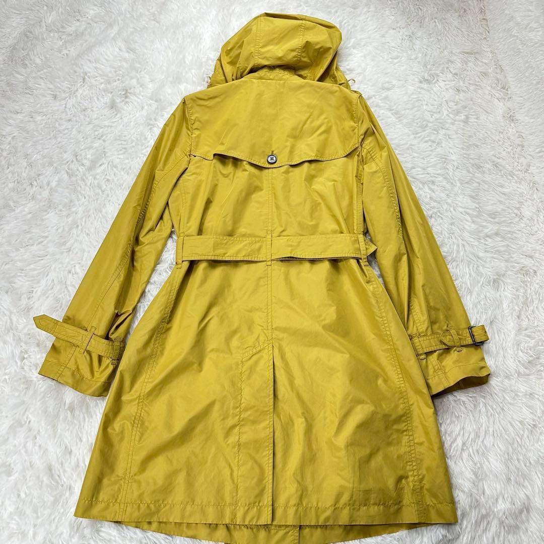 バーバリーロンドン✨撥水スプリングコート イエロー メガチェック サイズ38