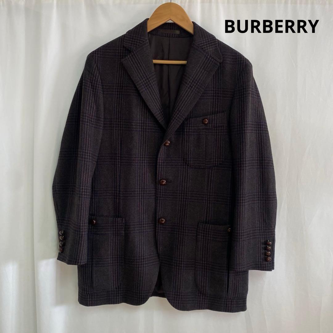 夢夢 BURBERRY カシミヤ混ノバチェックジャケット