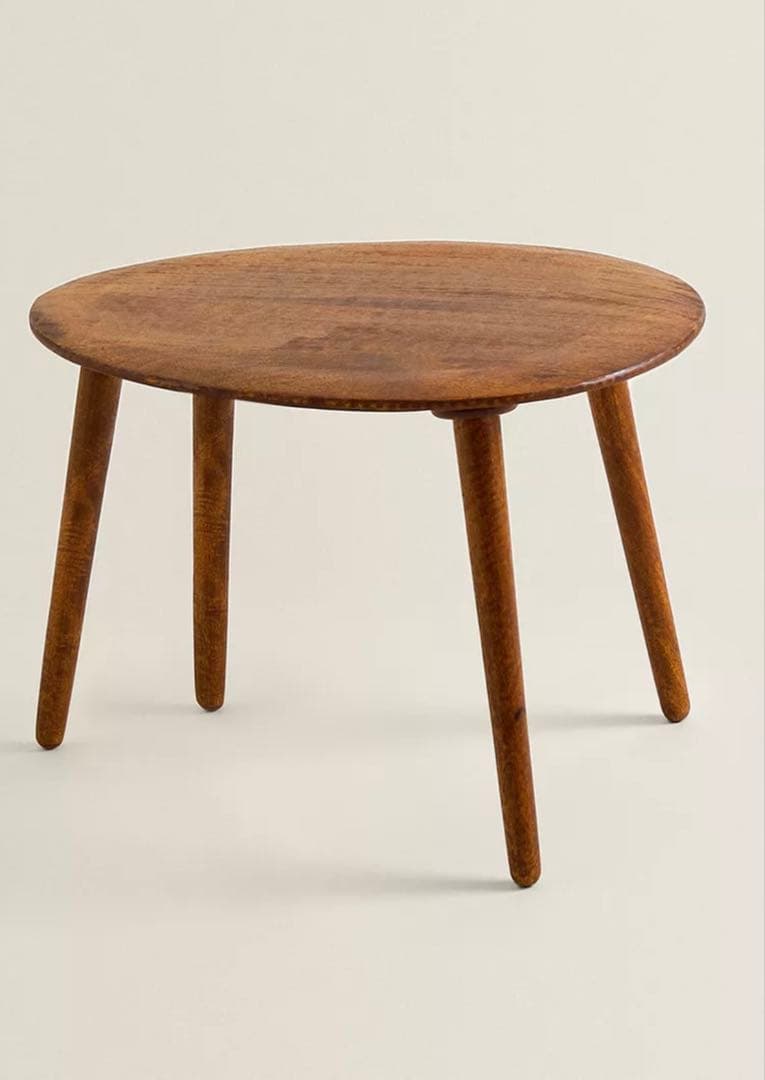 ZARA  ザラホーム　面取りウッド コーヒーテーブル　小