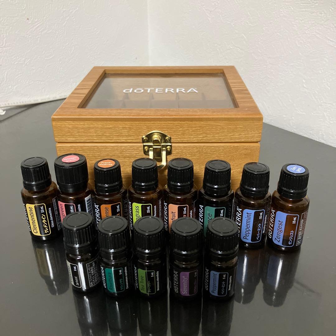 doTERRA エッセンシャルオイル 13本セット　木箱付き