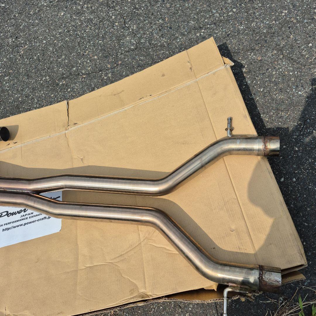 ポルシェパナメーラパワークラフト製ストレートX チューブマフラーカッターセット