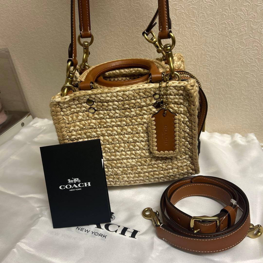 COACH ローグ20バッグ　クロシェ