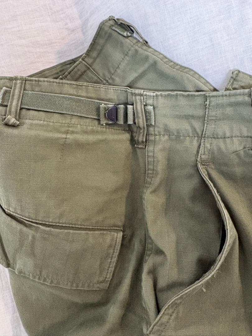 1960s【US.ARMY】リップストップジャングルファティーグパンツ