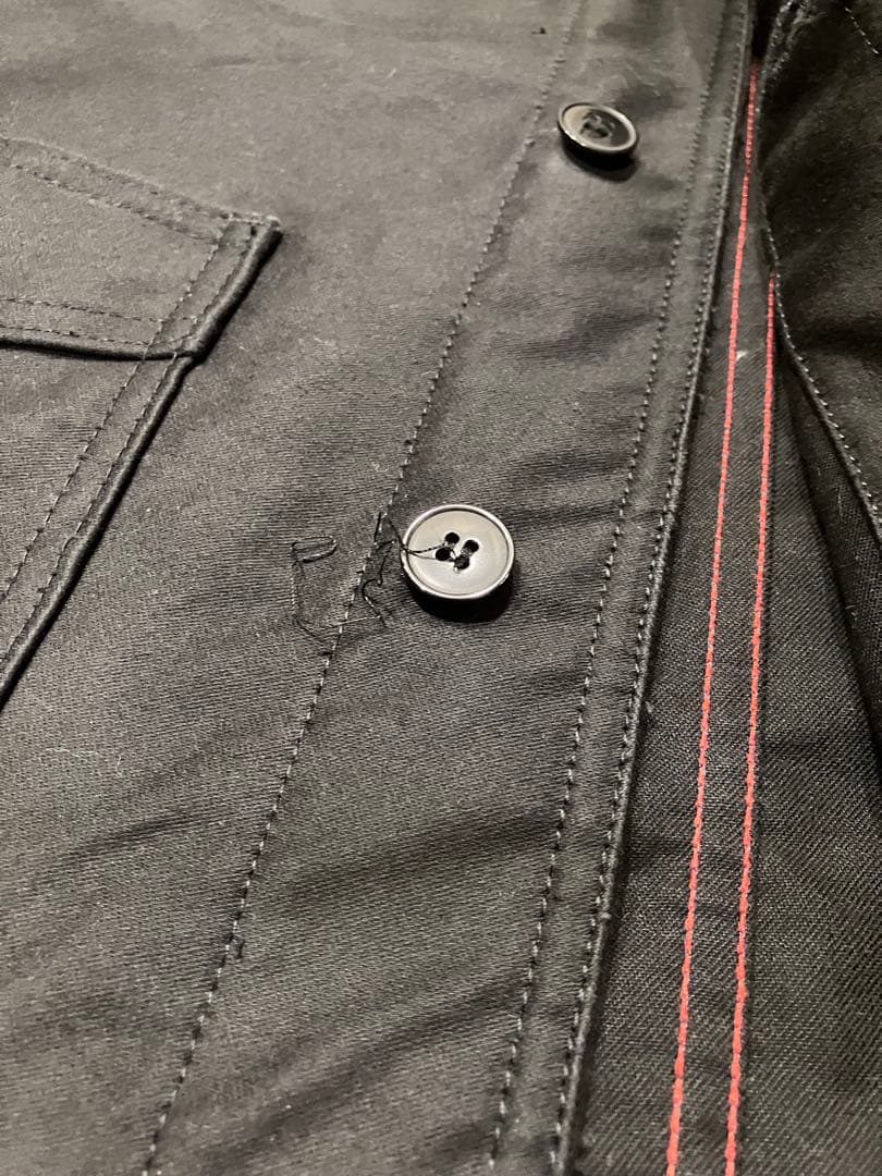 GALLICE ブラックモールスキンカバーオール