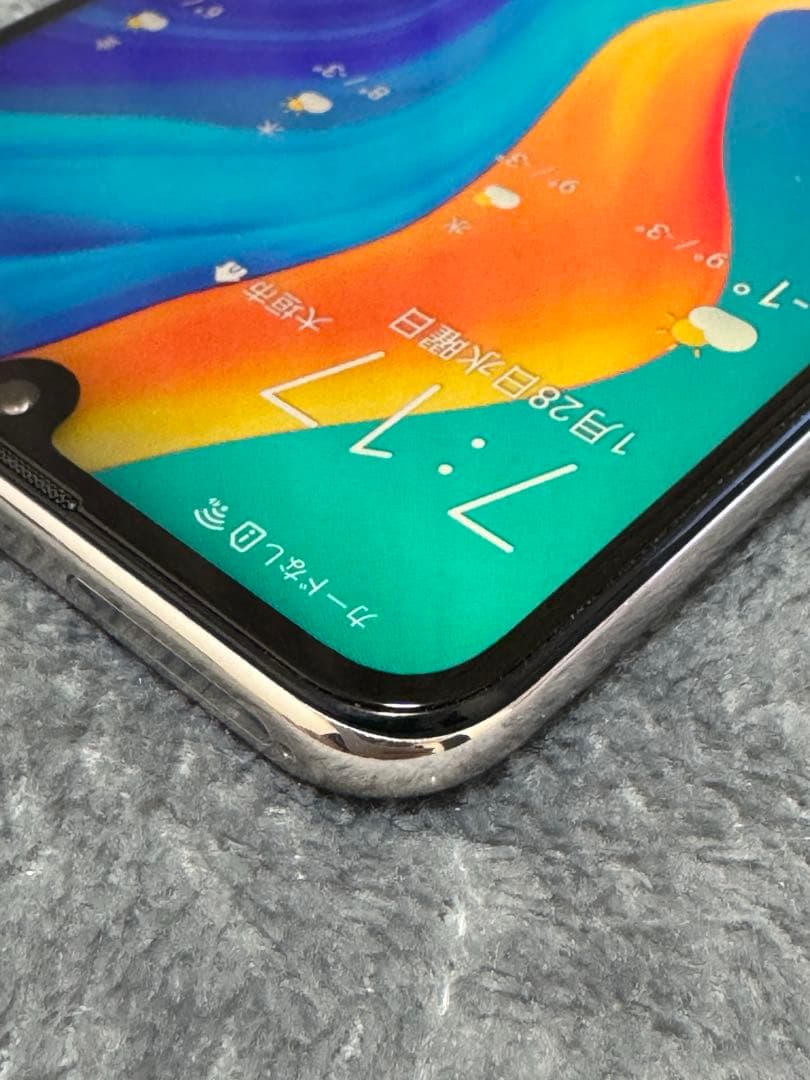 HUAWEI P30 lite 本体　白　ケース付き　バッテリー良好