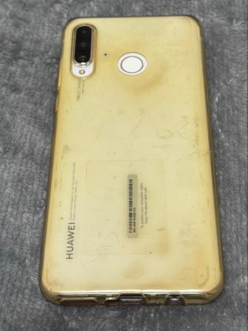 HUAWEI P30 lite 本体　白　ケース付き　バッテリー良好