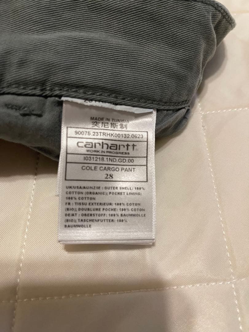 CARHARTT カーゴパンツ　スモークグリーン　新品未使用