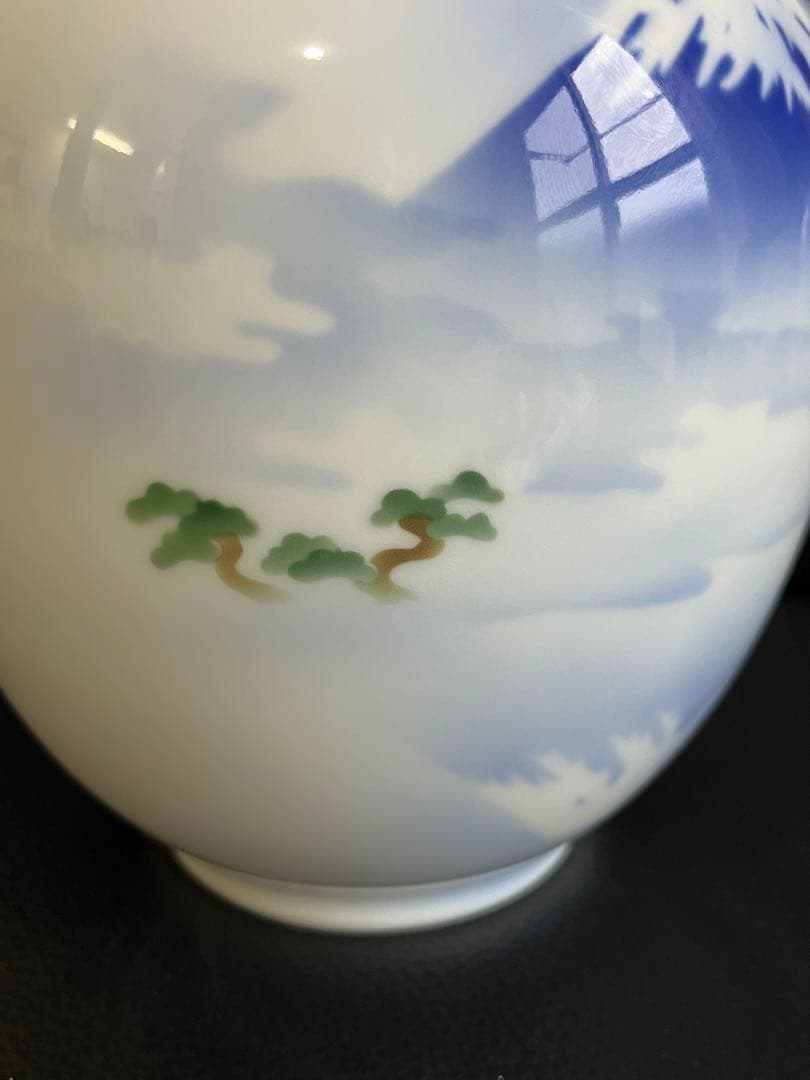 深川製磁 富士山 花瓶