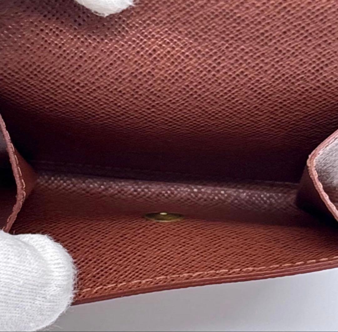 美品 ルイヴィトン ポルトフォイユマルコ モノグラム ブラウン 2つ折り財布