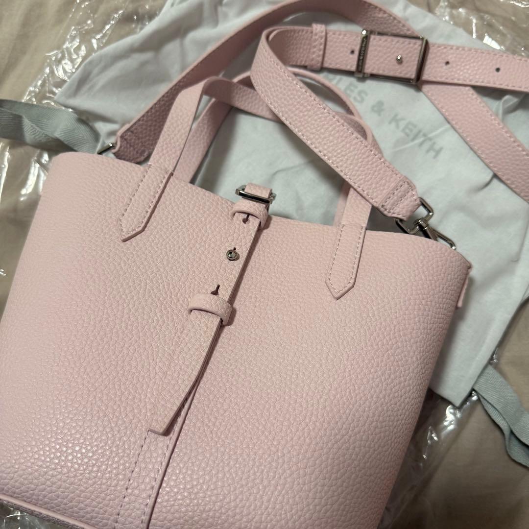 Beryl ベリル リサイクルレザーバケツバッグ - コットンキャンディーピンク