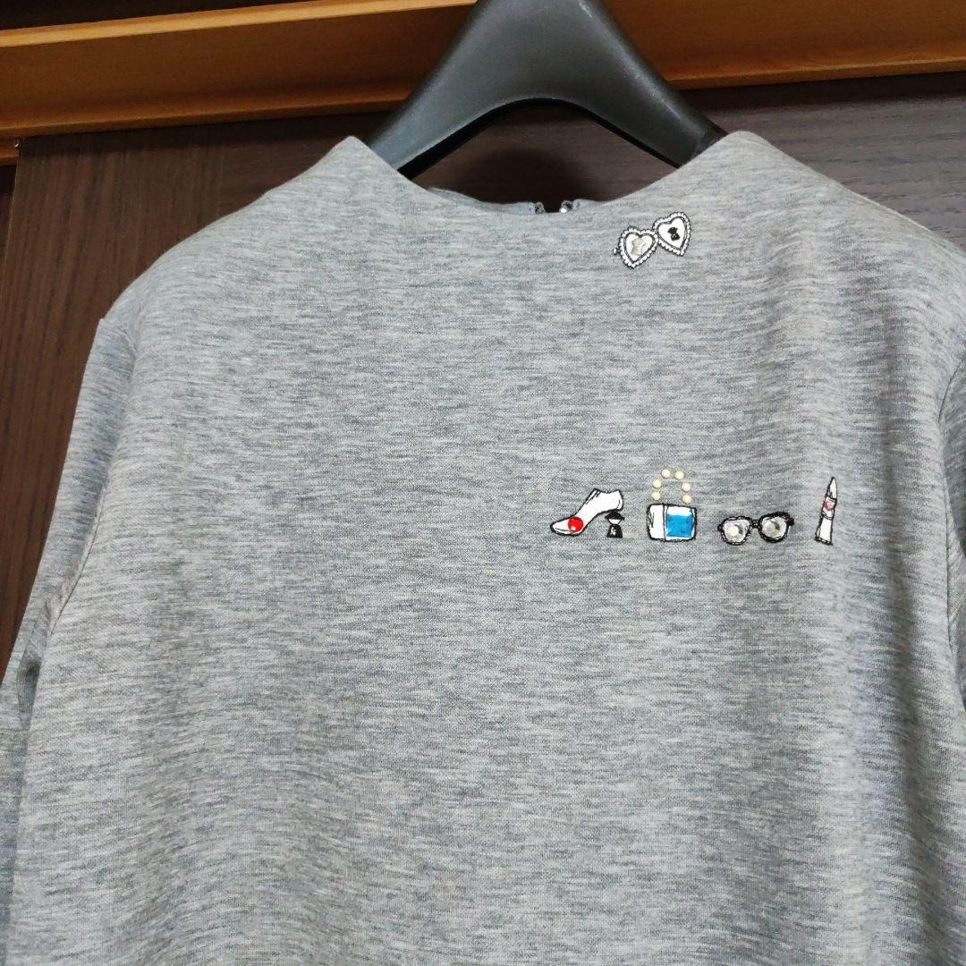 ピッコーネ　チュニック　刺繍　キラキラスパンコール　Tシャツ