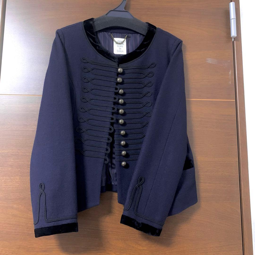 jane marpleジェーンマープル☆ベルベットカラーのナポレオンジャケット