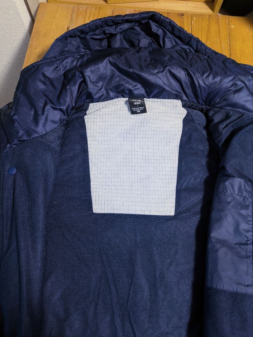 OAKLEY フード付きベンチコート MEDIUM ネイビー