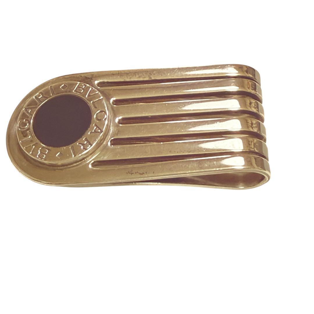 [美品]BVLGARIブルガリマネークリップ シルバー925 オニキス 財布