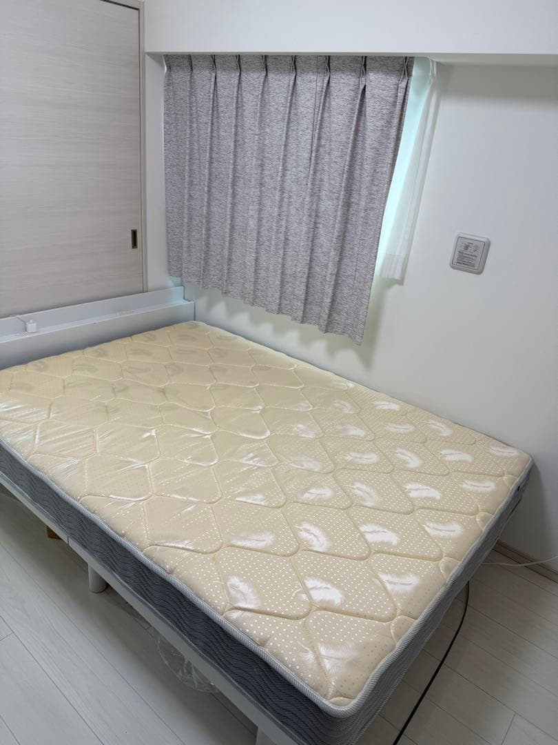 美品 ダブルサイズ ポケットコイルマットレス bed＆mattress 引取限定