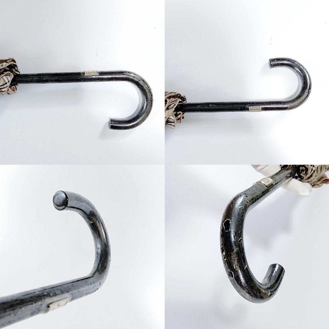 希少　バーバリー　長傘　晴雨兼用　日傘　ロゴ　ノバチェック　ピンク