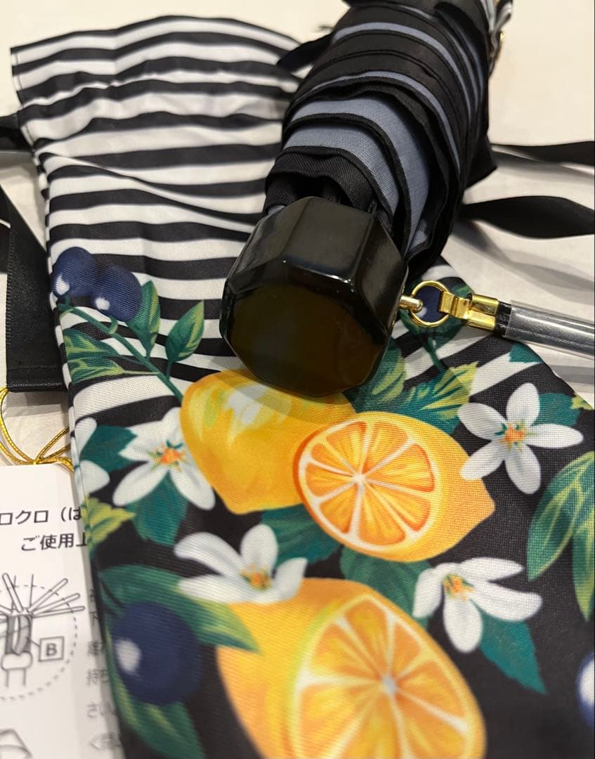 新品・未使用☆フェイラー　UV雨晴兼用折り畳み傘　シチリアーノボーダー